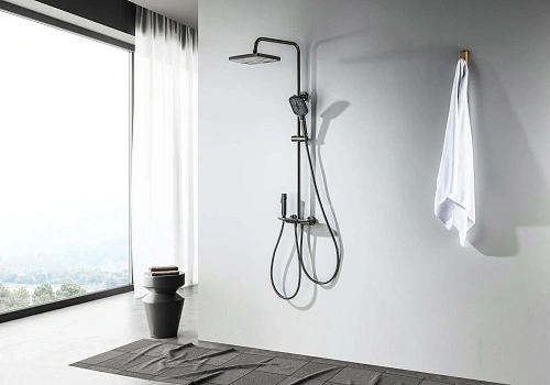 Душевая система Aquatek ПОЛАРИС AQ3040BGM оружейная сталь Душевая система Aquatek ПОЛАРИС AQ3040BGM оружейная сталь