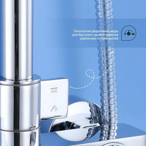 Душевая система Splenka S04.24, хром Душевая система Splenka S04.24, хром