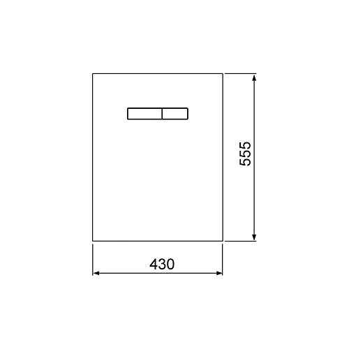 Стеклянная панель TECE TECElux 9650000 с механическим блоком управления, стекло белое, клавиши белые Стеклянная панель TECE TECElux 9650000 с механическим блоком управления, стекло белое, клавиши белые