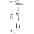Душевая система Boheme Venturo 374-W-2 БЕЛЫЙ+ХРОМ Душевая система Boheme Venturo 374-W-2 БЕЛЫЙ+ХРОМ