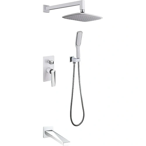 Душевая система Boheme Venturo 374-W-2 БЕЛЫЙ+ХРОМ Душевая система Boheme Venturo 374-W-2 БЕЛЫЙ+ХРОМ