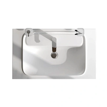 Раковина AM.PM Func M8FWPC0800WM мебельная, литьевой мрамор, 80 см, белый матовый Раковина AM.PM Func M8FWPC0800WM мебельная, литьевой мрамор, 80 см, белый матовый