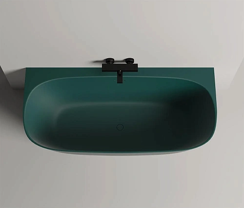 Ванна из искусственного камня Salini SOFIA WALL 160x80 покраска по RAL полностью 102527MF S-Stone Ванна из искусственного камня Salini SOFIA WALL 160x80 покраска по RAL полностью 102527MF S-Stone