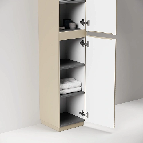 Шкаф-пенал SANCOS Folk Floor PFL35FCP 350х350х1880 мм капучино, напольный Шкаф-пенал SANCOS Folk Floor PFL35FCP 350х350х1880 мм капучино, напольный