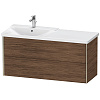 Картинка анонса товара «тумба под раковину duravit xviu xv41090b121 подвесная 121 см орех темный»