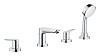 Картинка анонса товара «смеситель на борт ванны grohe bauedge хром (2512010a)»