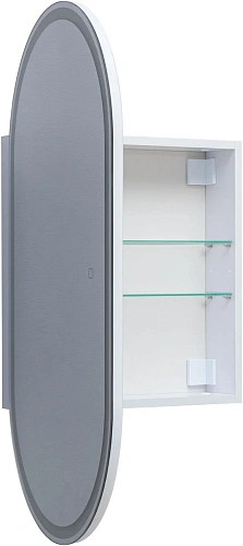 Зеркальный шкаф Aquanet Монте 50 00344787белый, с LED подсветкой Зеркальный шкаф Aquanet Монте 50 00344787белый, с LED подсветкой