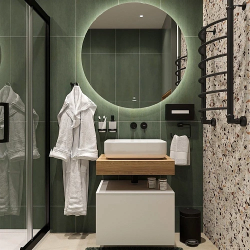 Комплект мебели STWORKI Ольборг 60 столешница дуб французский, без отверстий, с тумбой 60, с раковин 488936 Комплект мебели STWORKI Ольборг 60 столешница дуб французский, без отверстий, с тумбой 60, с раковин 488936