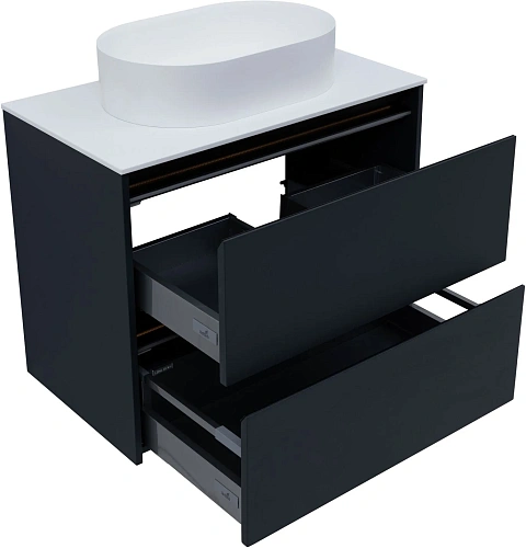 Тумба под раковину Allen Brau Activity 80 1.34004.AM антрацит матовый/черный брашированный Тумба под раковину Allen Brau Activity 80 1.34004.AM антрацит матовый/черный брашированный