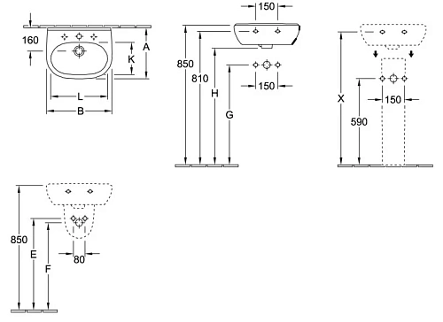 Полупьедестал Villeroy & Boch O.Novo 52670001 (5267 00 01) Полупьедестал Villeroy & Boch O.Novo 52670001 (5267 00 01)