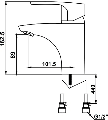 Смеситель для раковины Kaiser 32011 Смеситель для раковины Kaiser 32011