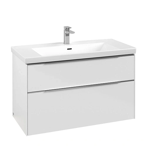 Тумба под раковину Villeroy & Boch Subway 3.0 с подсветкой Brilliant White / Brilliant White C570L0V C570L0VE Тумба под раковину Villeroy & Boch Subway 3.0 с подсветкой Brilliant White / Brilliant White C570L0V C570L0VE