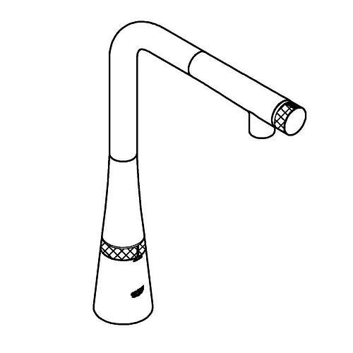 Смеситель для кухни GROHE Zedra SmartControl, хром (31593002) Смеситель для кухни GROHE Zedra SmartControl, хром (31593002)