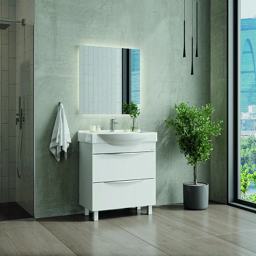 Тумба под раковину Onika Навиа 65 см 106551 напольная, белая (для Беверли 65) Тумба под раковину Onika Навиа 65 см 106551 напольная, белая (для Беверли 65)