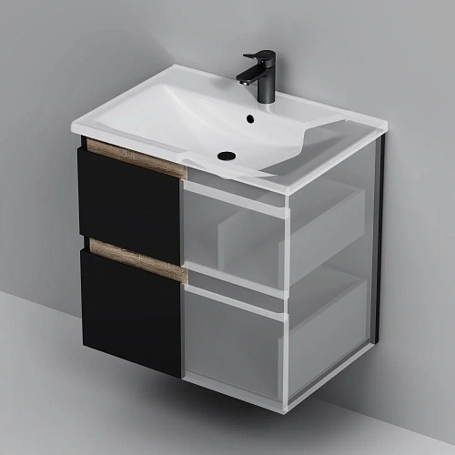 Тумба под раковину AM.PM X-Joy M85AFHX0652BM подвесная, 65 см, черный матовый Тумба под раковину AM.PM X-Joy M85AFHX0652BM подвесная, 65 см, черный матовый