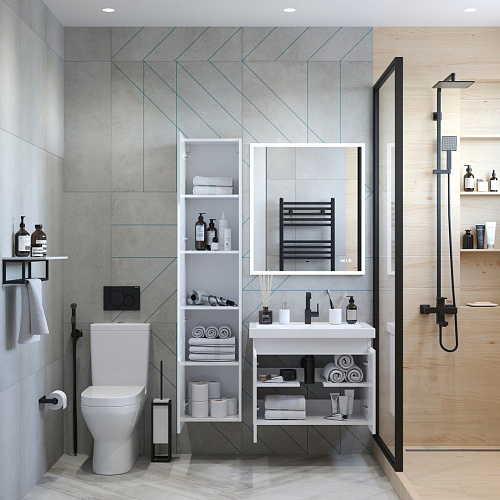 Шкаф-пенал BRIZ Бьелла П6-35 364 04-06035-00 00 БЕЛ белый Шкаф-пенал BRIZ Бьелла П6-35 364 04-06035-00 00 БЕЛ белый