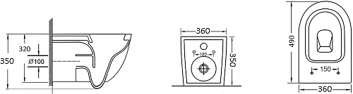 Комплект STWORKI Унитаз подвесной Grossman GR-4455S безободковый + Система инсталляции для унитазов 555351 Комплект STWORKI Унитаз подвесной Grossman GR-4455S безободковый + Система инсталляции для унитазов 555351