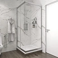Душевой уголок STWORKI Дублин 90x90 см профиль хром матовый, прозрачное стекло, квадратный 409057 Душевой уголок STWORKI Дублин 90x90 см профиль хром матовый, прозрачное стекло, квадратный 409057