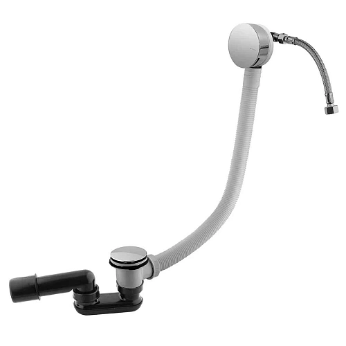 Слив-перелив CEZARES CZR-B-STW-01 с наполнением ванны через перелив, с системой клик-клак хром Слив-перелив CEZARES CZR-B-STW-01 с наполнением ванны через перелив, с системой клик-клак хром