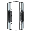 Душевой уголок Niagara Eco NG-1003-14BLACK (80x80x190) четверть круга, раздвиж, профиль черный, стекло мозаика (4мм) Душевой уголок Niagara Eco NG-1003-14BLACK (80x80x190) четверть круга, раздвиж, профиль черный, стекло мозаика (4мм)