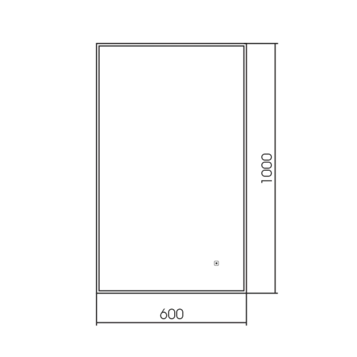 Зеркало AQUAme AQM9102B 600х1000 с подсветкой и подогревом универсальный монтаж Зеркало AQUAme AQM9102B 600х1000 с подсветкой и подогревом универсальный монтаж