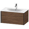 Картинка анонса товара «тумба под раковину duravit xviu xv40340b221 подвесная 81 см орех/черный»