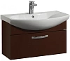 Тумба под раковину Aquaton Ария 80 подвесная темно-коричневая 1A141701AA430
