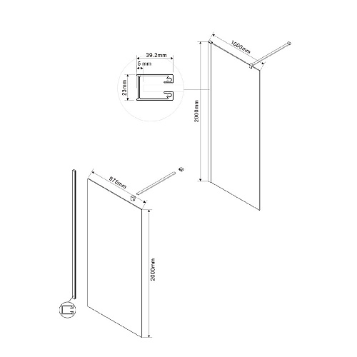 Душевая перегородка Vincea Walk-In VSW-1H100CL,1000x2000, хром, стекло прозрачное Душевая перегородка Vincea Walk-In VSW-1H100CL,1000x2000, хром, стекло прозрачное