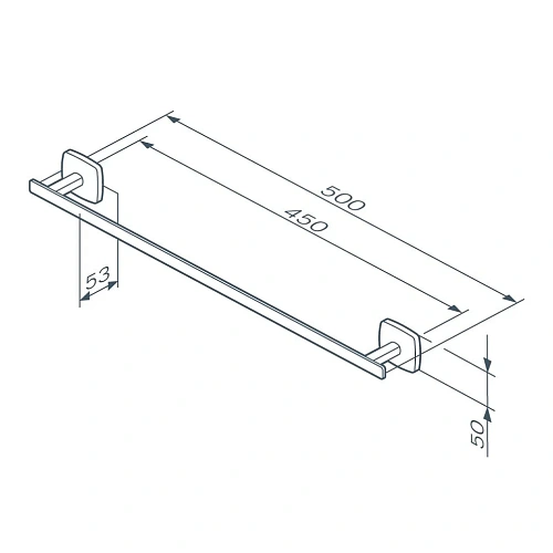 Полотенцедержатель AM.PM Gem A90346400 50 см Полотенцедержатель AM.PM Gem A90346400 50 см