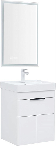 Тумба под раковину Aquanet Ирис new 50 белый глянец (1 ящик, 2 дверцы) 00310147 Тумба под раковину Aquanet Ирис new 50 белый глянец (1 ящик, 2 дверцы) 00310147