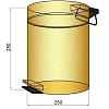 Корзина для мусора Boheme золото 10426 Корзина для мусора Boheme золото 10426