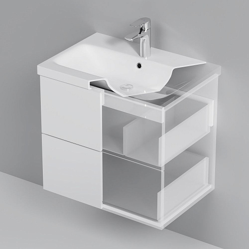 Тумба под раковину AM.PM Gem M90FHX06022WG подвесная, 60 см push-to-open, белый Тумба под раковину AM.PM Gem M90FHX06022WG подвесная, 60 см push-to-open, белый