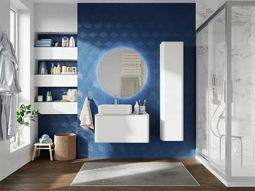 Тумба с раковиной STWORKI Ноттвиль 80 белая, без выреза под смеситель 431035 Тумба с раковиной STWORKI Ноттвиль 80 белая, без выреза под смеситель 431035