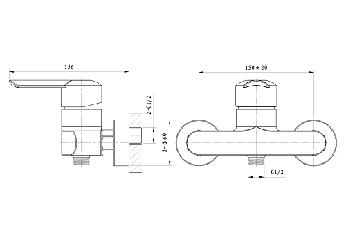 Смеситель для душа Wonzon & Woghand Baroque, хром (WW-194101-CR) Смеситель для душа Wonzon & Woghand Baroque, хром (WW-194101-CR)