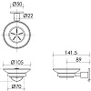 Мыльница Sancos Base SC9031CH хром Мыльница Sancos Base SC9031CH хром