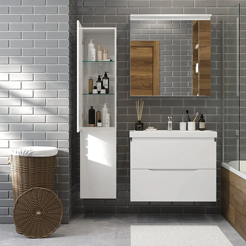 Шкаф-пенал BRIZ Сити п6-35 левый 232 04-06035-00 01 БЕЛ белый Шкаф-пенал BRIZ Сити п6-35 левый 232 04-06035-00 01 БЕЛ белый