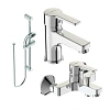 Комплект смесителей Vidima Optima BA380AA с душевым гарнитуром Комплект смесителей Vidima Optima BA380AA с душевым гарнитуром