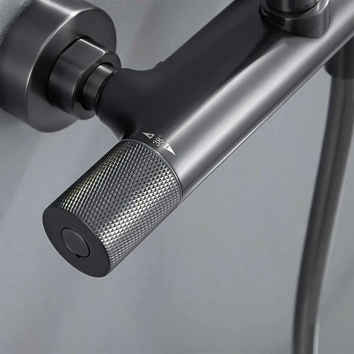 Душевая система Vincea Desire VSFS-1D0TGM термостатическая, вороненая сталь Душевая система Vincea Desire VSFS-1D0TGM термостатическая, вороненая сталь