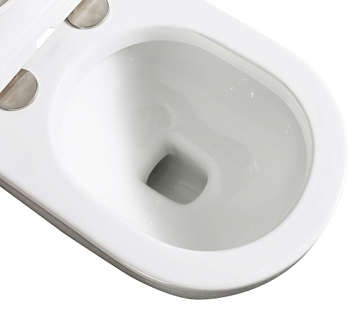 Унитаз приставной ABBER Bequem AC1114P белый с импульсным смывом с крышкой микролифт Унитаз приставной ABBER Bequem AC1114P белый с импульсным смывом с крышкой микролифт