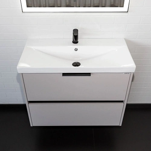 Тумба с раковиной Comforty Селенга-80 00-00021982 серый шелк с раковиной CF19696BX-80 Тумба с раковиной Comforty Селенга-80 00-00021982 серый шелк с раковиной CF19696BX-80