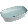 Картинка анонса товара «раковина ceramica nova element cn6049mlg зеленый матовый накладная»