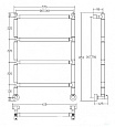 Полотенцесушитель водяной Margaroli Sereno (Серено) 2-442 24425404CRN 54 x 85.3 см, хром Полотенцесушитель водяной Margaroli Sereno (Серено) 2-442 24425404CRN 54 x 85.3 см, хром