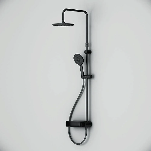 Душевая система AM.PM X-Joy F0785A622 верхний душ 220мм, черный Душевая система AM.PM X-Joy F0785A622 верхний душ 220мм, черный