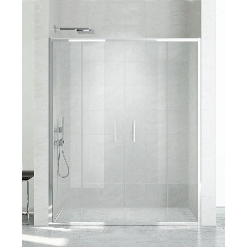 Душевая дверь NEW TRENDY NEW CORRINA 160x195 D-0185A (хром) Душевая дверь NEW TRENDY NEW CORRINA 160x195 D-0185A (хром)