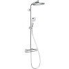 Душевая система hansgrohe Crometta S 240 1jet Showerpipe с термостатом, хром 27267000 Душевая система hansgrohe Crometta S 240 1jet Showerpipe с термостатом, хром 27267000