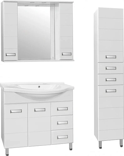 Зеркальный шкаф Style Line Ирис 100/С ЛС-00000175 Зеркальный шкаф Style Line Ирис 100/С ЛС-00000175