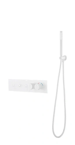 Смеситель для ванны Boheme FUSION TERMO 131-SYS-MW MATT WHITE Смеситель для ванны Boheme FUSION TERMO 131-SYS-MW MATT WHITE