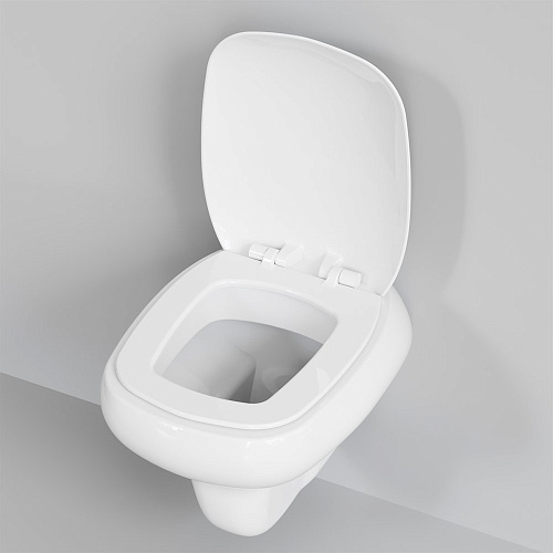 Унитаз подвесной Diamond 123T20001R (530x405x375) белый безободковый без сиденья Унитаз подвесной Diamond 123T20001R (530x405x375) белый безободковый без сиденья