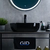 Раковина Gid BL1302 53347 накладная черная глянцевая 50x40x14 Раковина Gid BL1302 53347 накладная черная глянцевая 50x40x14