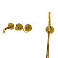 Смеситель для ванны Remer Chrono CH53D2PDO, золото глянцевое Смеситель для ванны Remer Chrono CH53D2PDO, золото глянцевое